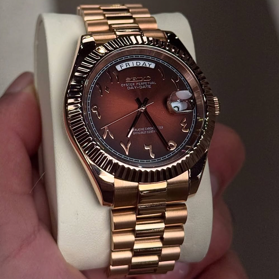 MONTURE® Champagne Rose Arabic Dial