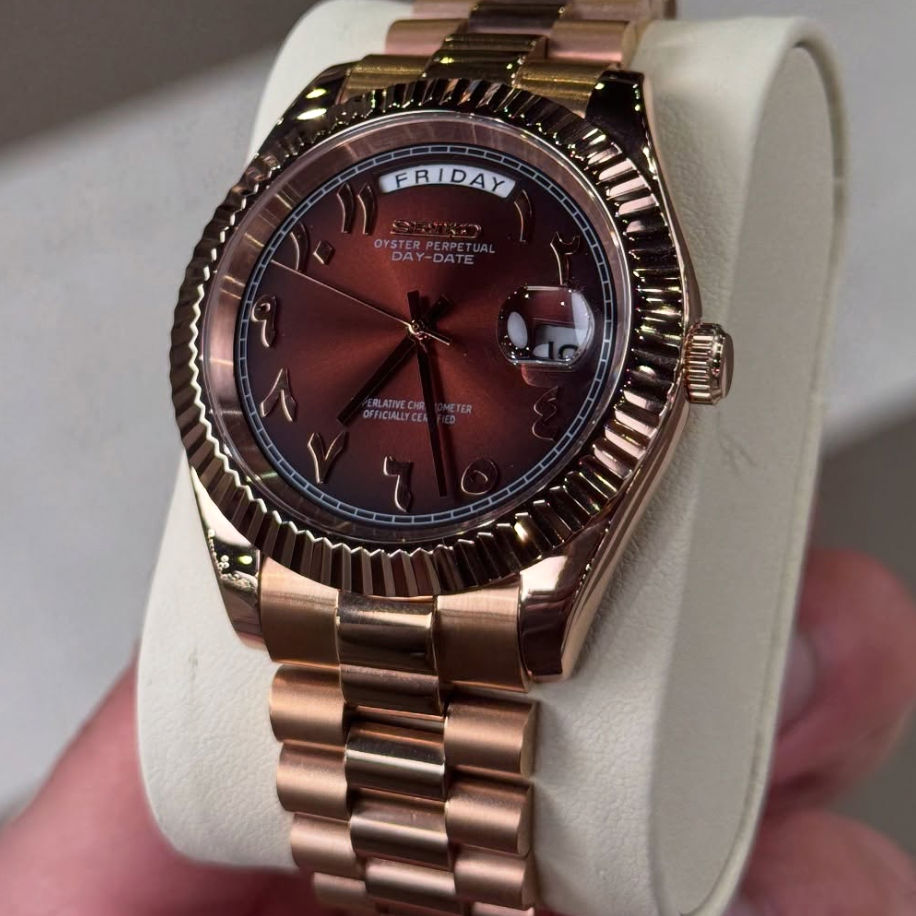 MONTURE® Champagne Rose Arabic Dial