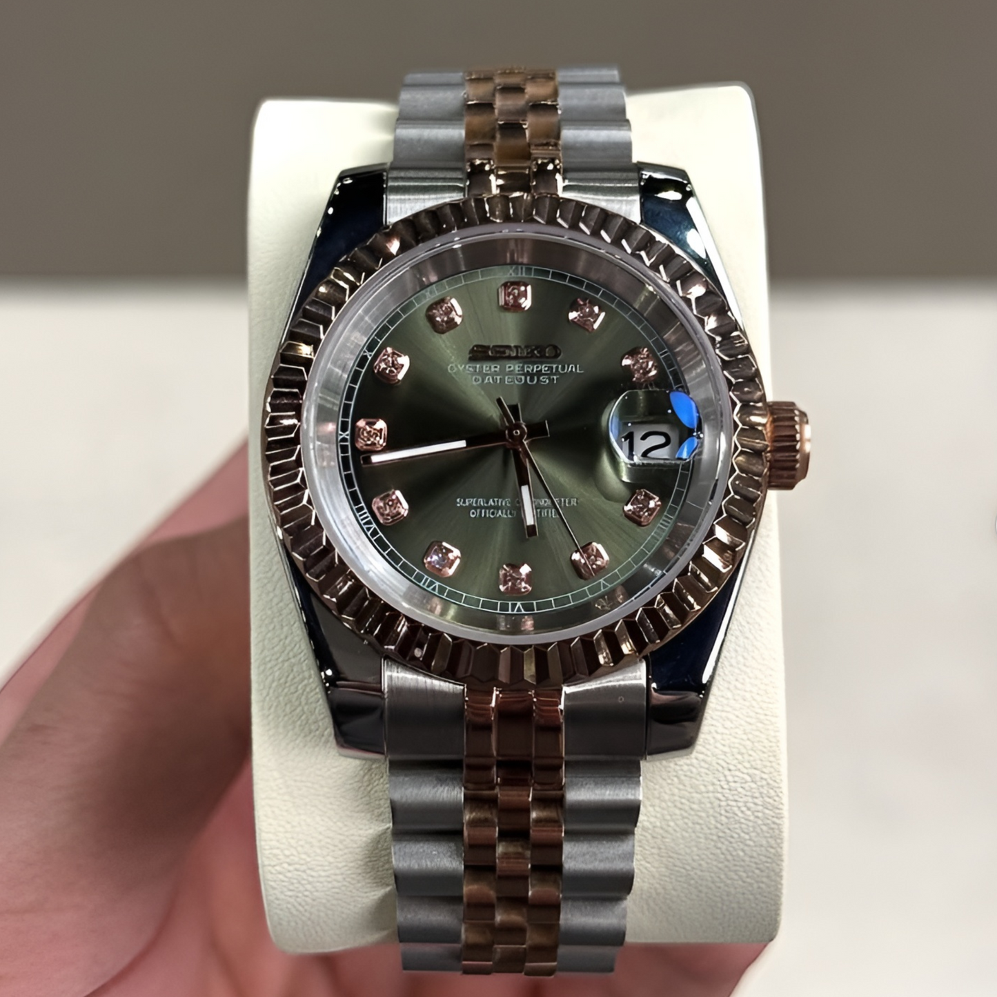 MONTURE® Royalé Olive Diamond Dial