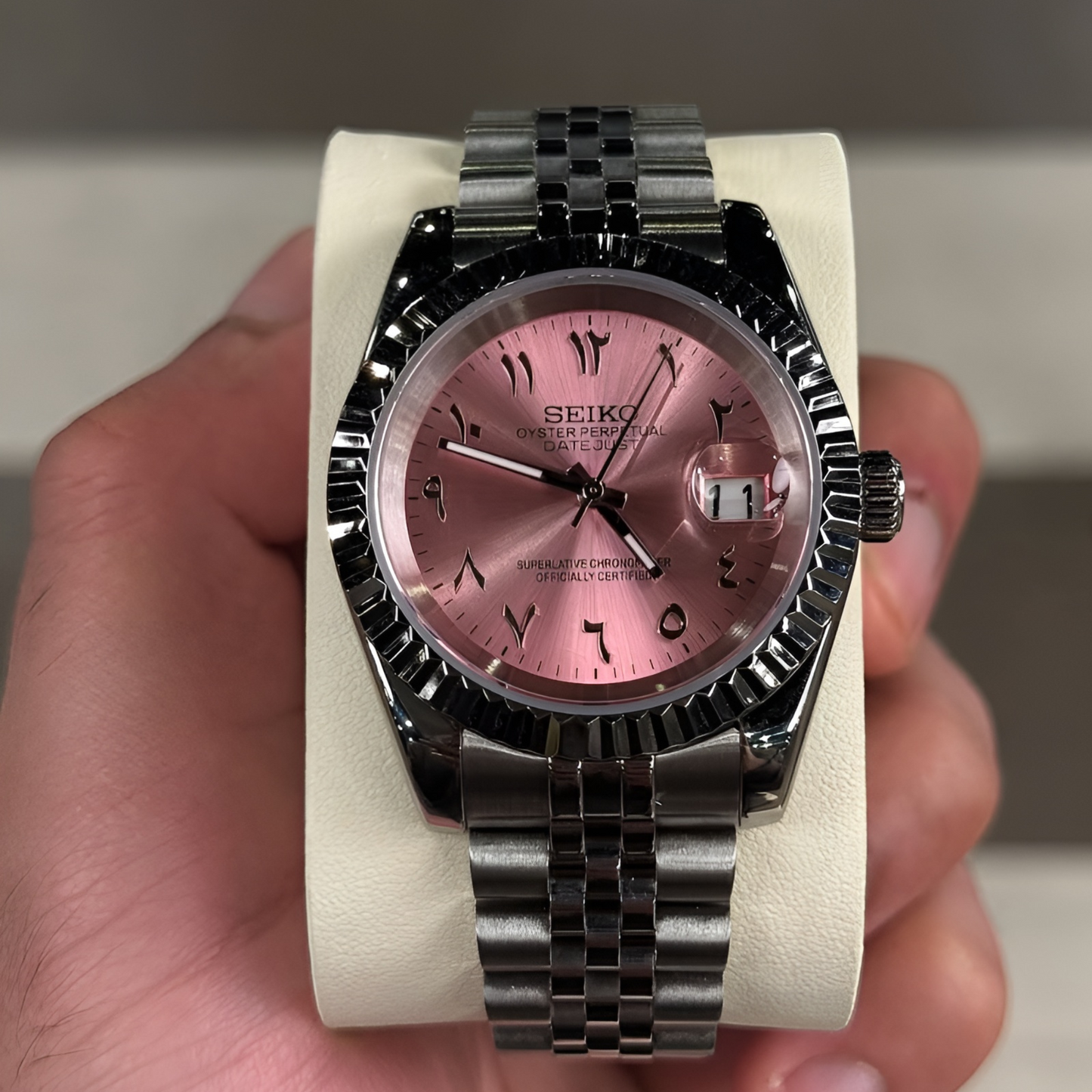 MONTURE® Baby Pink Arabic Dial