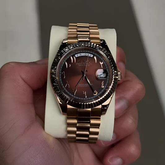 MONTURE® Champagne Rose Arabic Dial